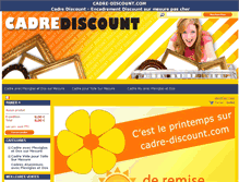 Tablet Screenshot of cadre-discount.com